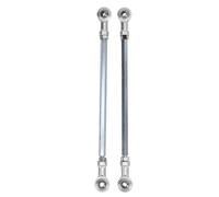 HELEVIA 2PCS ATV Tie Rods Kits 280mm Steel Alloy Silver Steering with Ball Jointer Inner Diameter 8mm Shaft Rod for Quad Dirt Bike ATV Go Kart, Center Distance 280mm Fitment Master