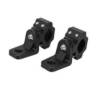 HELEVIA 2Pcs ATV Whip Light Mount, 360 Degree Adjustable Flag Holder with Rustproof Coating, Universal for 0.875in 1in 1.125in Handlebar ATV Electric Bike Go Kart