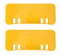 HELEVIA 2pcs Beekeeping Uncapping Tank Holder, Plastic Beekeeper Flat Honey Bucket Holder Shelf Scraper Tool, for Beehive Frame (Yellow)