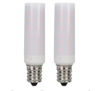 HELEVIA 2pcs E12 LED Flame Effect Light Bulb, 220LM Flickering Light Bulbs， for Home Party Patio Indoor Outdoor Decorations