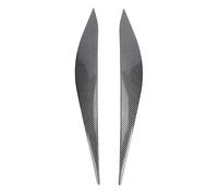 HELEVIA 2PCS Headlight Eyebrows Stylish Front Headlamp Eyelids Cover Trim Replacement for fiesta MK8 2017-2023 (Carbon Fiber Style)