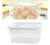 HELEVIA 3 Pcs Fridge Storage Box 400ML, Plastic Food Container for Refrigerator, Freezer, Microwave with Stackable Transparent Organizer