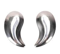 HELEVIA 304 Stainless Steel Eye Mask, Moon Shaped Unbreakable Cooling Packs for Eye, with Smooth Finish and Integrated Gel, for Hot Cold Compress Relief