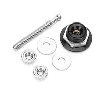 HELEVIA 30mm / 1.2in Universal Car Push Button Hood Pins Bonnet Lock (Black)