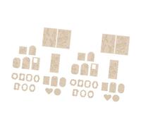 HELEVIA 40pcs Embossed Flower Decorative Stickers for Scrapbook, Handbook Decals with Unique Pattern for DIY Journals (Iris)
