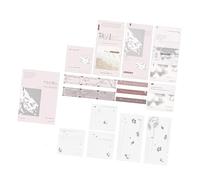HELEVIA 45 Sheets Sticky Notes Set, Light Shadow Themed Self Adhesive Note Stickers for School, DIY Scrapbook Journal (Hazy First Love)