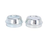 HELEVIA 48mm Steel Galvanized Trailer Hub Dust Cap, 2pcs Wheel Grease Cover for Alko Hub, Prevents Dust Accumulation, Easy Installation, Long Lifespan