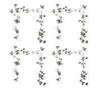 HELEVIA 4PCS Artificial Rose Vine, 2.4M Faux Rose Garlands 9 Heads with