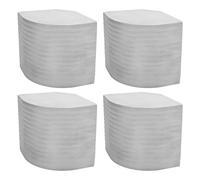 HELEVIA 4pcs Pontoon Corner Caps Aluminum for 90 Degree Rounded Corners Height 3-9/16in to 3-5/8in Top 4-1/16in to 4-3/16in