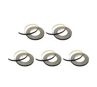 HELEVIA 5 Pcs Cloth Tape, 0.22mm Thickness 10mm Width 30m Length Insulation Tape, with Good High Temperature and Solvent, for Electrical Appliance Wiring Harness Fixing (Regular Style)