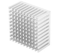HELEVIA 5Pcs Heat Sink Aluminum Electrical Supplies for LED Printed Circuit Power Board 40x20x40mm (Silver)