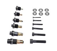 HELEVIA 6Pcs Hand Rivet Head Nut Carbon Steel, M10 M8 M6 M5 M4 M3 Hand Riveting Tool Tip Set, Manual Riveter Tip, for Tight Spaces