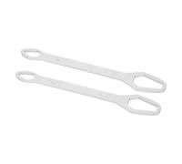 HELEVIA Adjustable Universal Wrench Alloy Steel 8-22mm, 2Pcs, 260mm Long, for Home Improvement, Construction, Woodworking, Car, Motorcycle Repair (G(Silver Electrogalvanizing))
