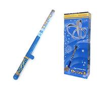 HELEVIA Amazing Levitation Wand for Kids, Electric Static Wand Science Kit, Fun Fly Stick Science Toys Amazing Levitation Wands with 10pc Flying Shapes, for Boys and Girls (Blue)