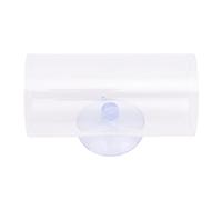 HELEVIA Betta Fish Tunnel, Transparent Hollow Tube with Suction Cup for