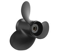 HELEVIA Boat Propeller Aluminum Alloy Material with 3 Blades 10 Spline Teeth Fits 9.9-15HP Outboard Motors with 11 Inch Pitch R Rotation