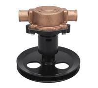 HELEVIA Brass Sea, Impeller Kit 1 Inch Inlet Outlet for Sherwood G20 G21 302 351 RA057007, Equipped with a V Belt Pulley, fit for 18830-0010