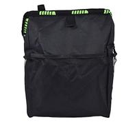 HELEVIA Car Trash Can, Foldable Oxford Fabric Auto Garbage Bin with Lid and Pockets for Travel
