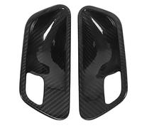HELEVIA Carbon Fiber Interior Door Handle Bowl Cover Trim Left Right With Self Adhesive Tape, for 3-Series F30 F31 F35 2013-2019, GT F34 2013-2019 and 4-Series F32 F33 2013-2019