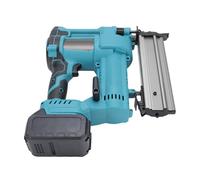 HELEVIA Cordless Nail Gun Straight and U Staple Battery Powered Brushless Brad Nailer for Woodworking and Home Installation