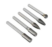 HELEVIA Cutting Burr Set, Die Grinder Head Tungsten Carbide Burr File Set, Polishing and Grinding Machinery, Aviation, Automobile, Shipbuilding, Industry, Craft Carving (ACDFG)