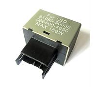 HELEVIA Dependable 8 Pin Flasher Relay, Fits 81980-50030, Electronic LED Turn Signal Relay, Eliminates Fast Flashing, Easy Installation, Longevity, for LED Signal Stability