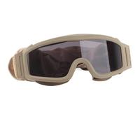 HELEVIA Desert Locust Goggles Desert Locust Glasses Windproof Sand Proof Outdoor Goggles with 2 Lens Khaki, Suitable for Various Facial Shapes