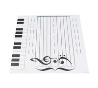 HELEVIA Dry Erase Music Board, Magnetic Note Board, for Piano Teachers 4mm Thick Double Sided with 70pc Magnets & Dry-Erase Marker, Music Theory Teaching Tool