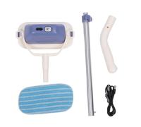 HELEVIA Electric Window Cleaner, Removable Head Telescopic Pole 11500 RPM Motor Rechargeable Cordless Window Wiper with 1500mAh Battery, for Glass Marble Tile Wall Car