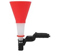 HELEVIA Engine Oil Funnel, Universal Handsfree Oil Filling Funnel Kit with Adjustable Clamp, Transparent Chamber, Easy to Install for Priming Oil Charging