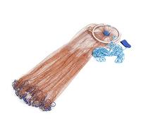 HELEVIA Fishing Net, Durable Nylon Mesh with Zinc Sinker for Sinking, Thickened Main Line for Strong Pulling Force, 360 Degree Design for Fishing Enthusiasts (3.6m)