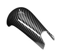 HELEVIA Gloss Carbon Fiber Style Shift Knob Decor Trim, Fits for Jazz Fit GK5 AT 2015-2018, Self adhesive design, no harm to your car