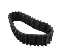 HELEVIA Go Kart Rubber Track, Increased Traction Wheel Tire Track Minimizes Noise and Vibrations, Suitable for UTV, Electric Snowmobile, Snow Blower