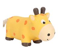 HELEVIA Grunting Latex Dog Toy Interactive Boredom Relief Bite Resistant Squeaky Squeeze Dog Toy with Cotton Rope Tail