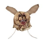 HELEVIA Halloween Scarecrow Mask, Halloween Scary Face Cover, Creepy Scarecrow Headgear, for Fancy Dress Cosplay (A)