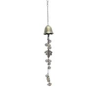 HELEVIA Halloween Witch Bells Wind Chime, Exquisite Handmade Iron Hanging Witch Bells, for Door Knob Halloween Decoration