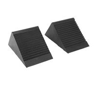 HELEVIA Heavy Duty Rubber Wheel Chocks, Quick Grip Ribbed Tire Chocks, Wheel Block, Tire Stops, Tire Blocks, for Trailer RV Truck Car ATV