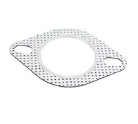 HELEVIA High Performance 2 Hole Exhaust Gasket, Steel Flange Joint Gasket Replacement for 2.25in/57mm Turbo Vehicle, Universal Application, Ideal for Sealing and Adjusting