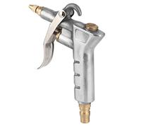 HELEVIA Industrial Air Blow Gun, Wind Force Adjustable AD-128 Pneumatic Dust Removing Cleaning Tool with Powerful Airflow, Steel+Iron Material, for Blowing Ash, Water, Debris