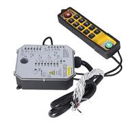 HELEVIA Industrial Remote Control, 12 Buttons LED Indicator Crane Hoist Controller with Power Monitoring Function, for Crane Conveyor Coal Mining Equipment Concrete Pump (#2)