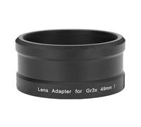 HELEVIA Lens Thread Adapter, 49mm Thread Lens Filter Hood Cap Adapter Tube, Suitable for Ricoh GR3X Camera