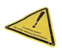 HELEVIA Lockout Tagout Sign, Polyester Fabric Isolation Lock Warning Sign with Abrasion Resistant Material, for Dangerous Places and Pipeline Safety