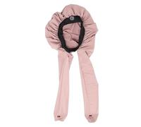 HELEVIA Long Hair Bonnet, 2 in 1 Soft Breathable Elastic Liner Braid Protection Hood for Women, with Pantyhose Style Outer Hood, for Sleeping Skincare Workouts (Pink)