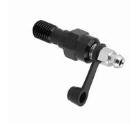 HELEVIA M10x1.0mm Motorcycle Brake Master Cylinder Caliper Bleed Screw Nipple Banjo Dust Cap (Black)
