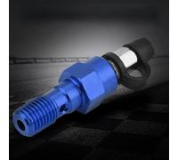 HELEVIA M10x1.0mm Motorcycle Brake Master Cylinder Caliper Bleed Screw Nipple Banjo Dust Cap (Blue)