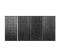 HELEVIA Metal Pegboard Wall Panels 24inx12in Tool Storage Pegboard System Modular Peg Board Tool Organizer Board Kit