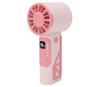 HELEVIA Mini Portable Fan, Powerful Handheld Fan USB Rechargeable with 4000mAh Battery, Compact Small for Travel Makeup Camping Office School Indoor Outdoor (Pink)
