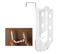 HELEVIA Over the Door Hanger with 5 Holes Retractable Design for Space
