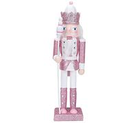 HELEVIA Painted Walnut Soldier Ornament, Wooden Nutcracker for Christmas
