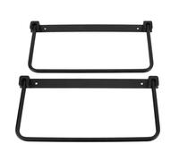 HELEVIA Pair of Foldable RV Shoe Rack Space Saving Aluminium Alloy Wall Mounted Shoe Organizer Hanging Shoe Storage Shelf for RV (Black)